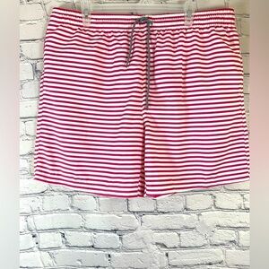 Swim Trunks Pink Striped XXL NWT